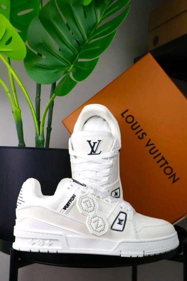 LV Trainers Luxury White Black