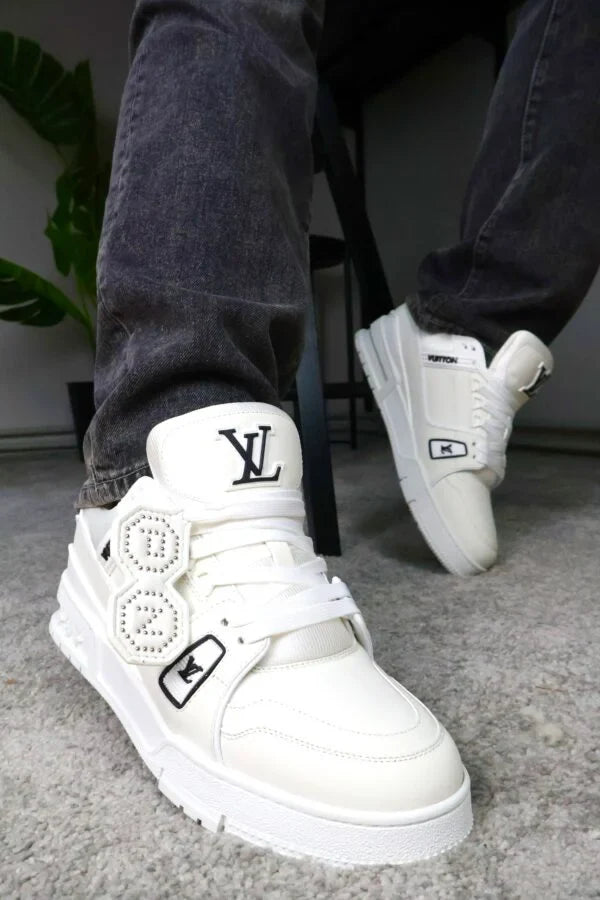 LV Trainers Luxury White Black