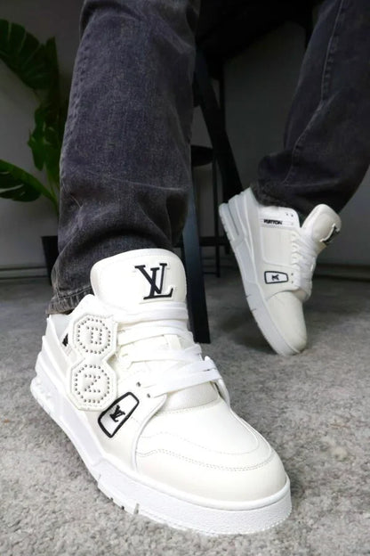 LV Trainers Luxury White Black