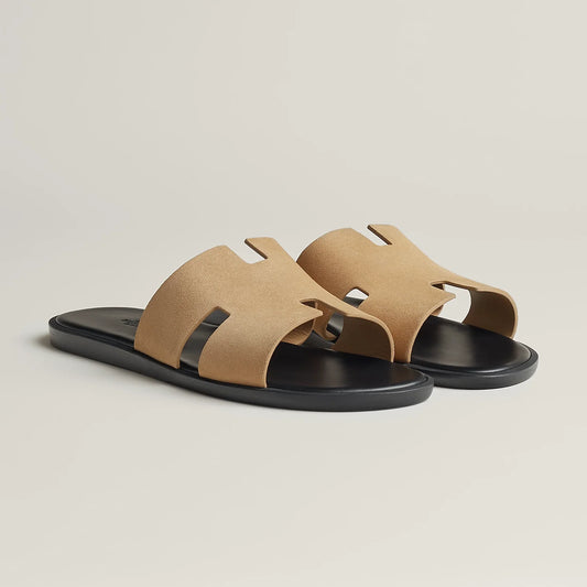 Hermes Gabriel Sandal Noir Beige