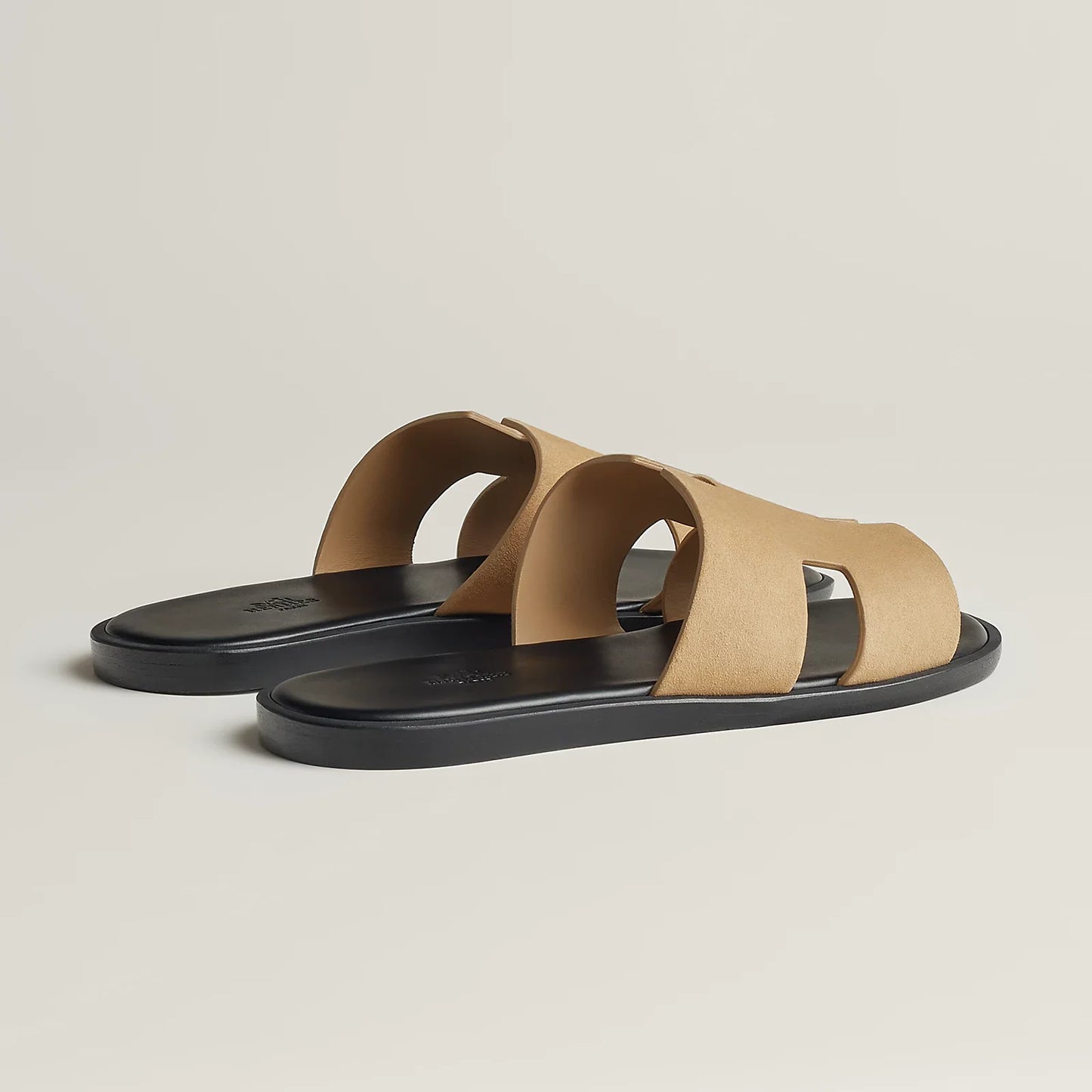 Hermes Gabriel Sandal Noir Beige