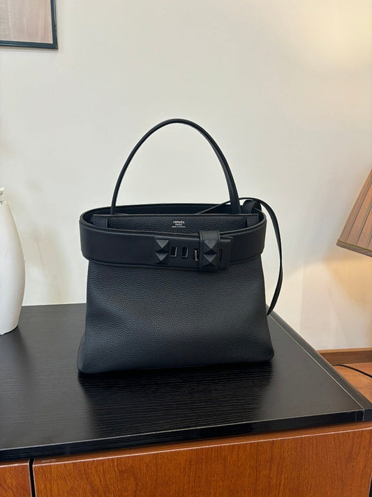 Bolsa Hermes Toile Black Officier H Herbag 39