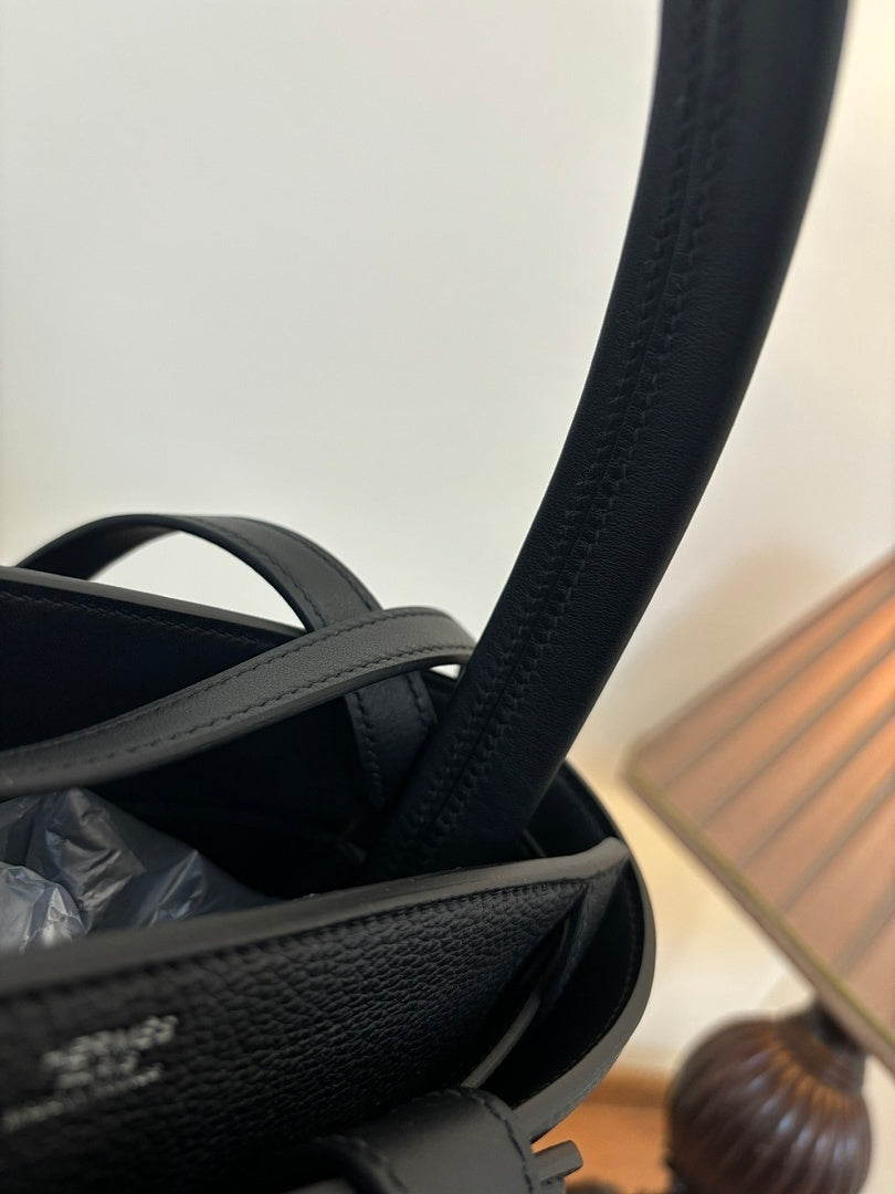 Bolsa Hermes Toile Black Officier H Herbag 39