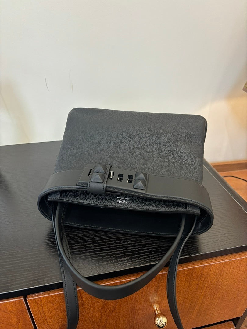 Bolsa Hermes Toile Black Officier H Herbag 39