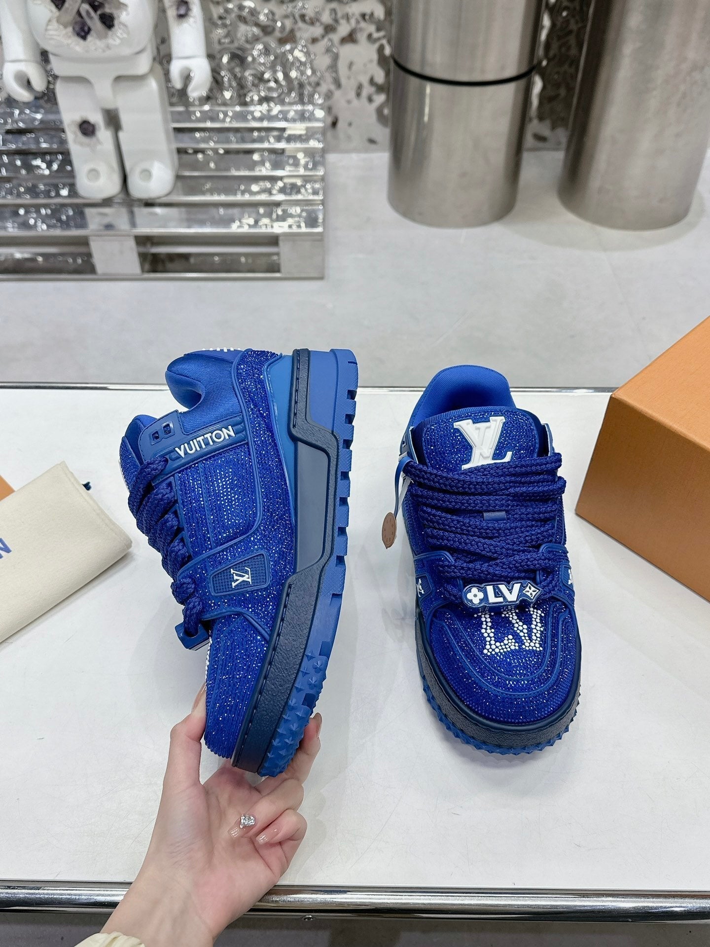 Trainer Maxi Blue Crystals