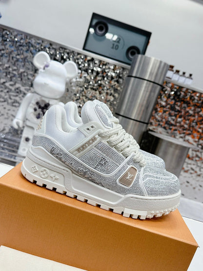 Trainer Maxi White Crystals