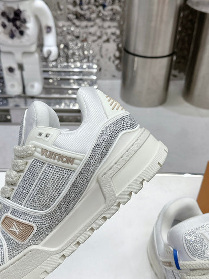 Trainer Maxi White Crystals