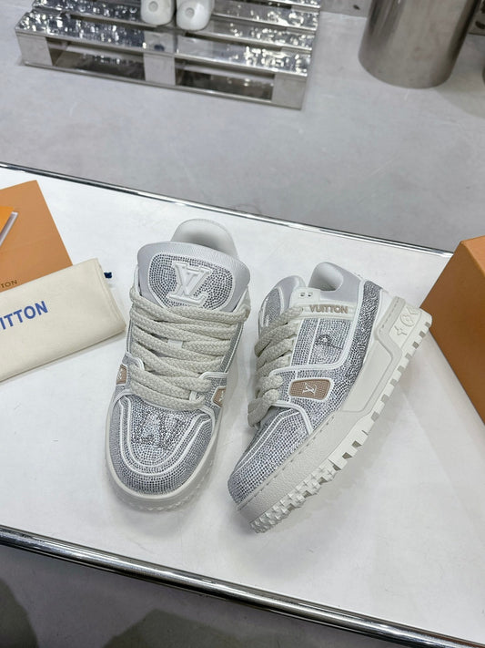 Trainer Maxi White Crystals