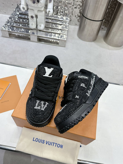 Trainer Maxi Black Crystals