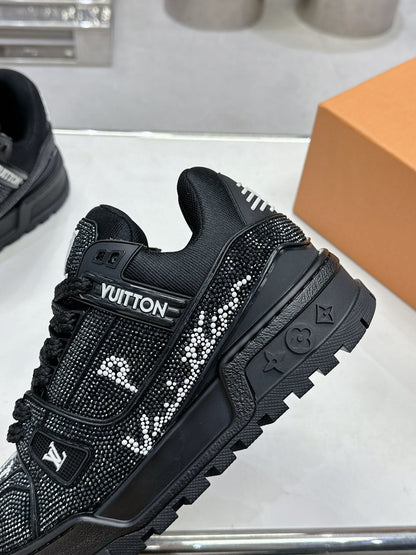 Trainer Maxi Black Crystals