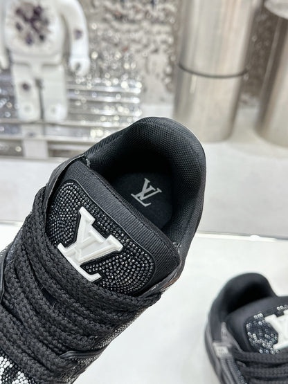 Trainer Maxi Black Crystals