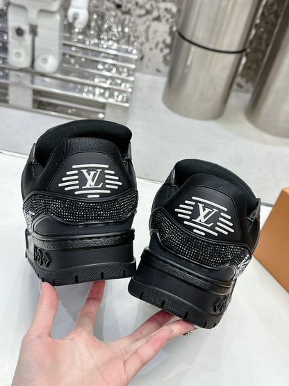Trainer Maxi Black Crystals
