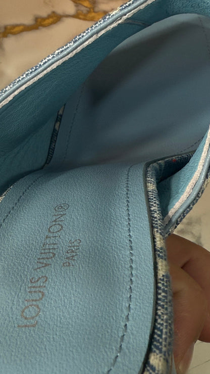LV Sandália Denin 3D Damier