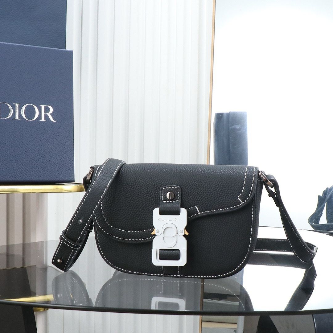 Dior Mini Saddle Bag Black