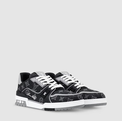 LV Trainer #54 Black Monogram Lançamento