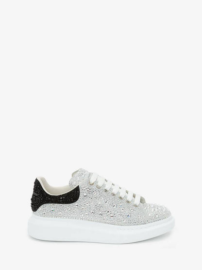 Men's Crystal-embellished Oversized Sneaker in Whiteblack