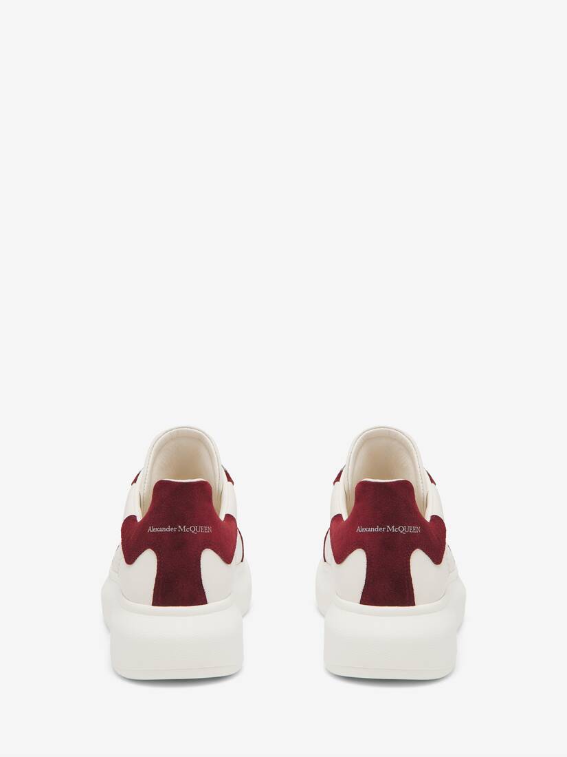 Men's Oversized Retro Sneaker in Off Whiteburgundygrey