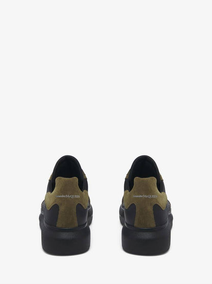 Men's Oversized Retro Sneaker in Blackkhaki