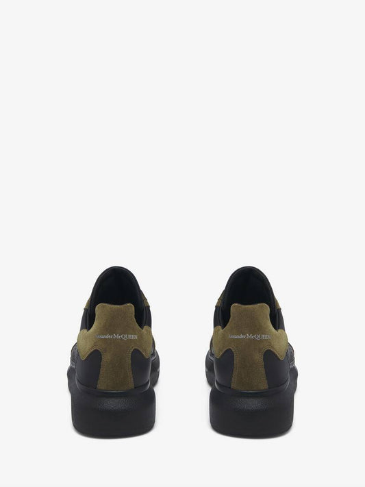 Men's Oversized Retro Sneaker in Blackkhaki