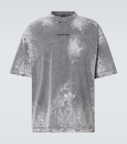Camiseta Balenciaga Logo Grey