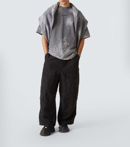 Camiseta Balenciaga Logo Grey