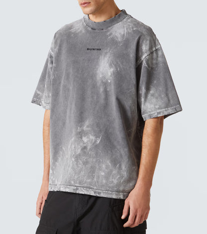 Camiseta Balenciaga Logo Grey