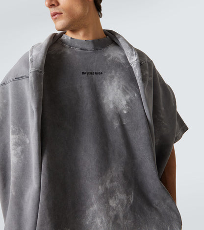 Camiseta Balenciaga Logo Grey