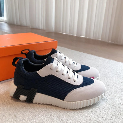 Tenis Hermès Bouncing  Blue White
