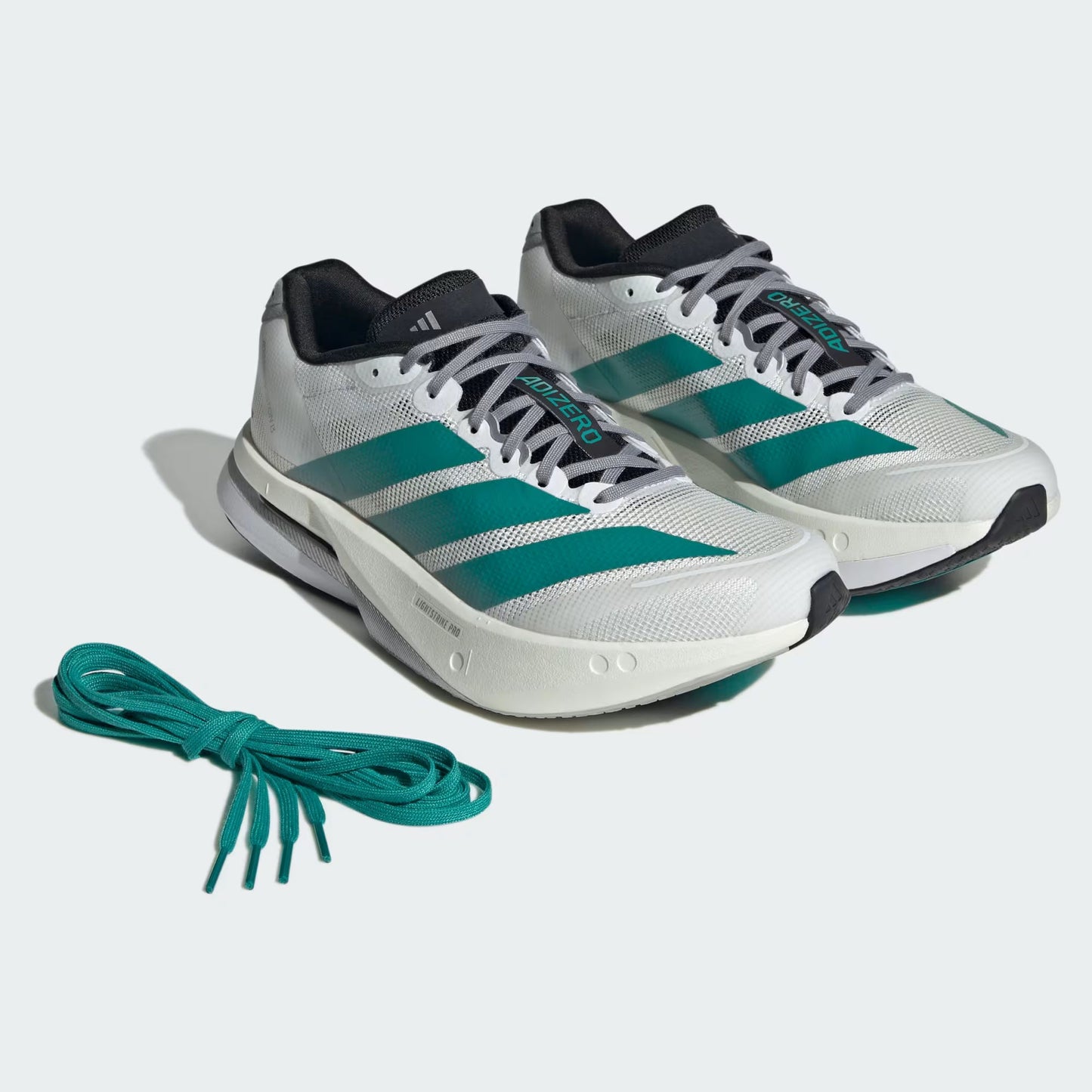 Tênis Adidas Adizero Boston 13 Cloud White / Pure Teal / Grey