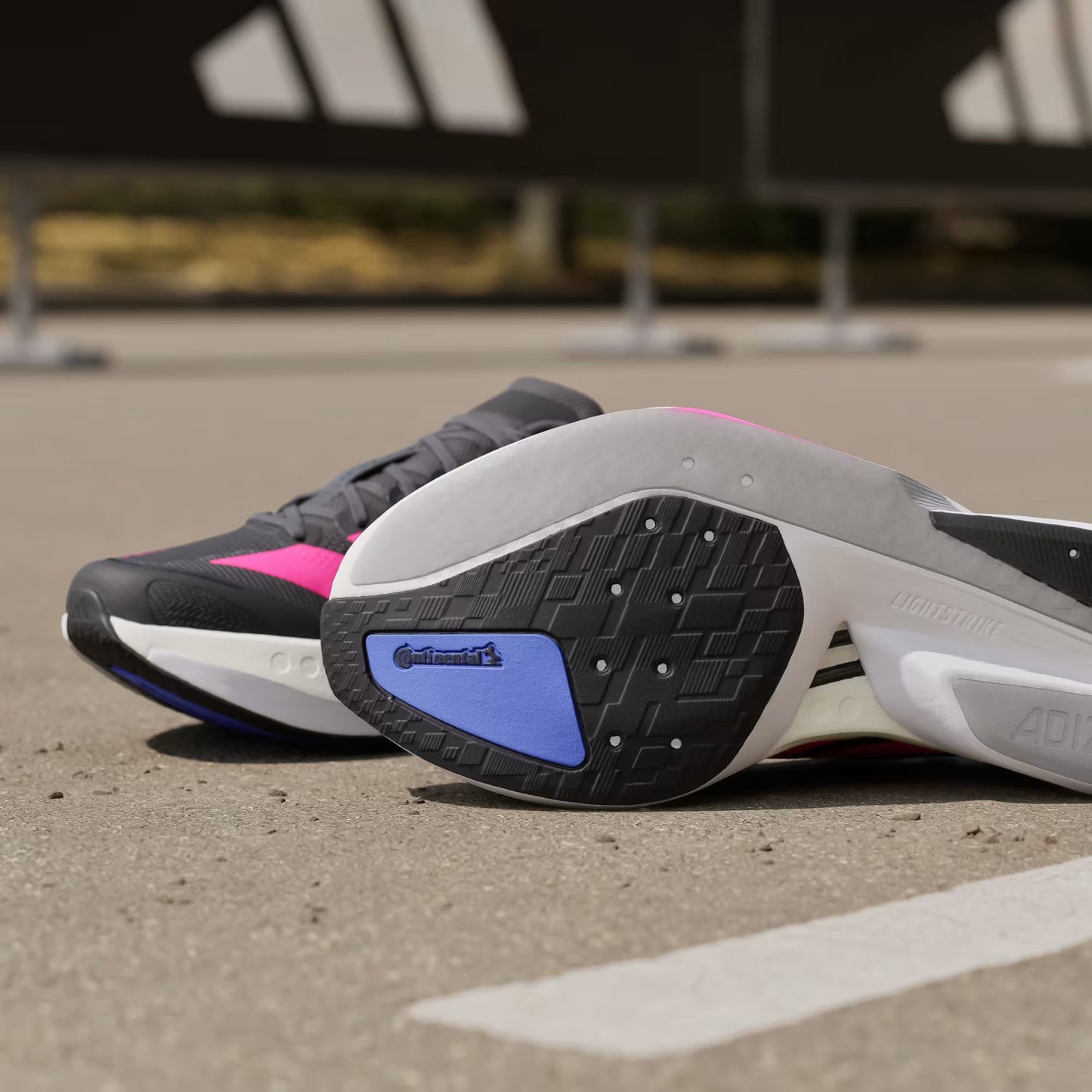 Tênis Adidas Adizero Boston 13 Black / Lucid Pink / Cobalt Blue