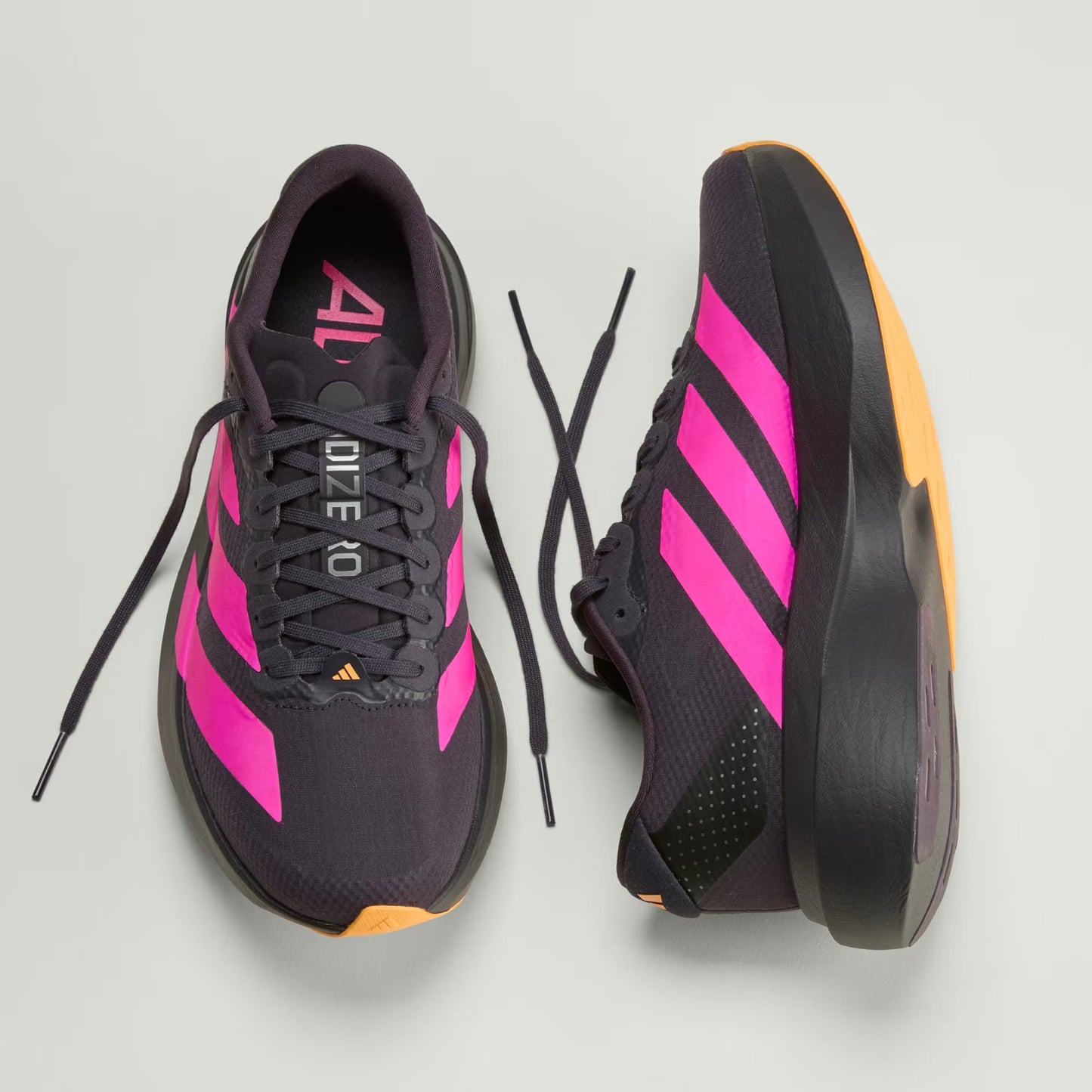 Tênis Adidas Adizero EVO SL Aurora Black / Shock Pink / Lucid Tangerine