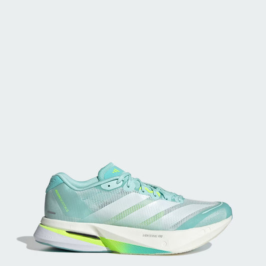 Tênis Adidas Adizero Boston 13 Semi Flash Aqua / Zero Metalic / Lucid Lemon