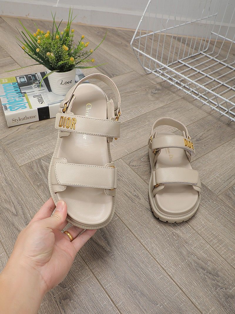 Dioract Sandal Powder Beige Lambskin