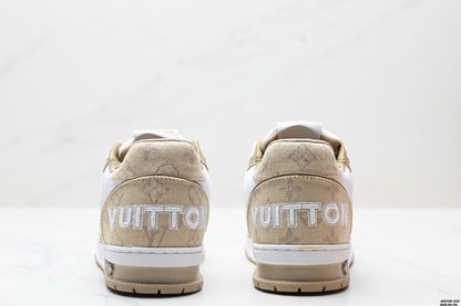 Lv Trainer Beige White Monogram