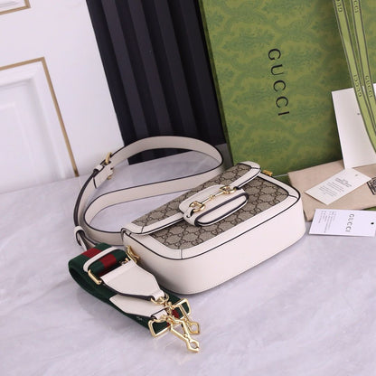 Gucci Horsebit 1955 Mini Bag GG Supreme Canvas