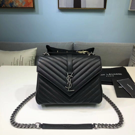 Yves Saint Laurent College Medium Black