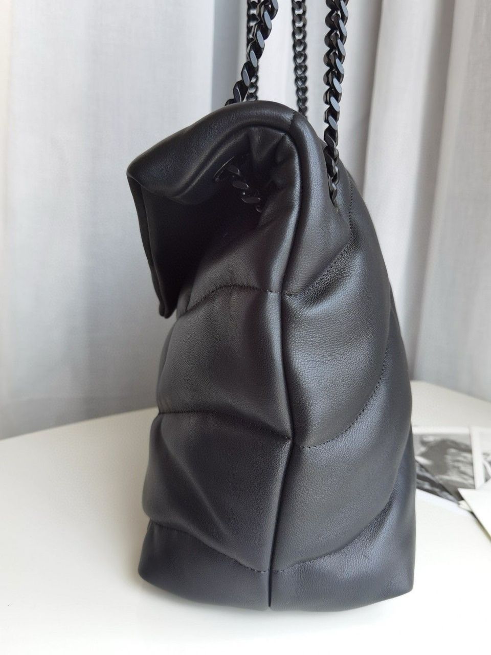 Yves Saint Laurent Medium Puffer in Nappa Leather