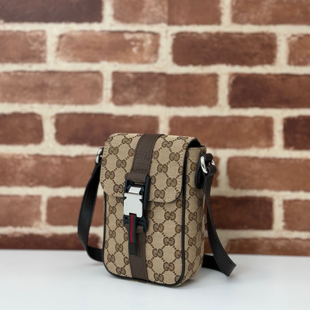 Bag Gucci Mini GG Shoulder Bag Beige and Brown