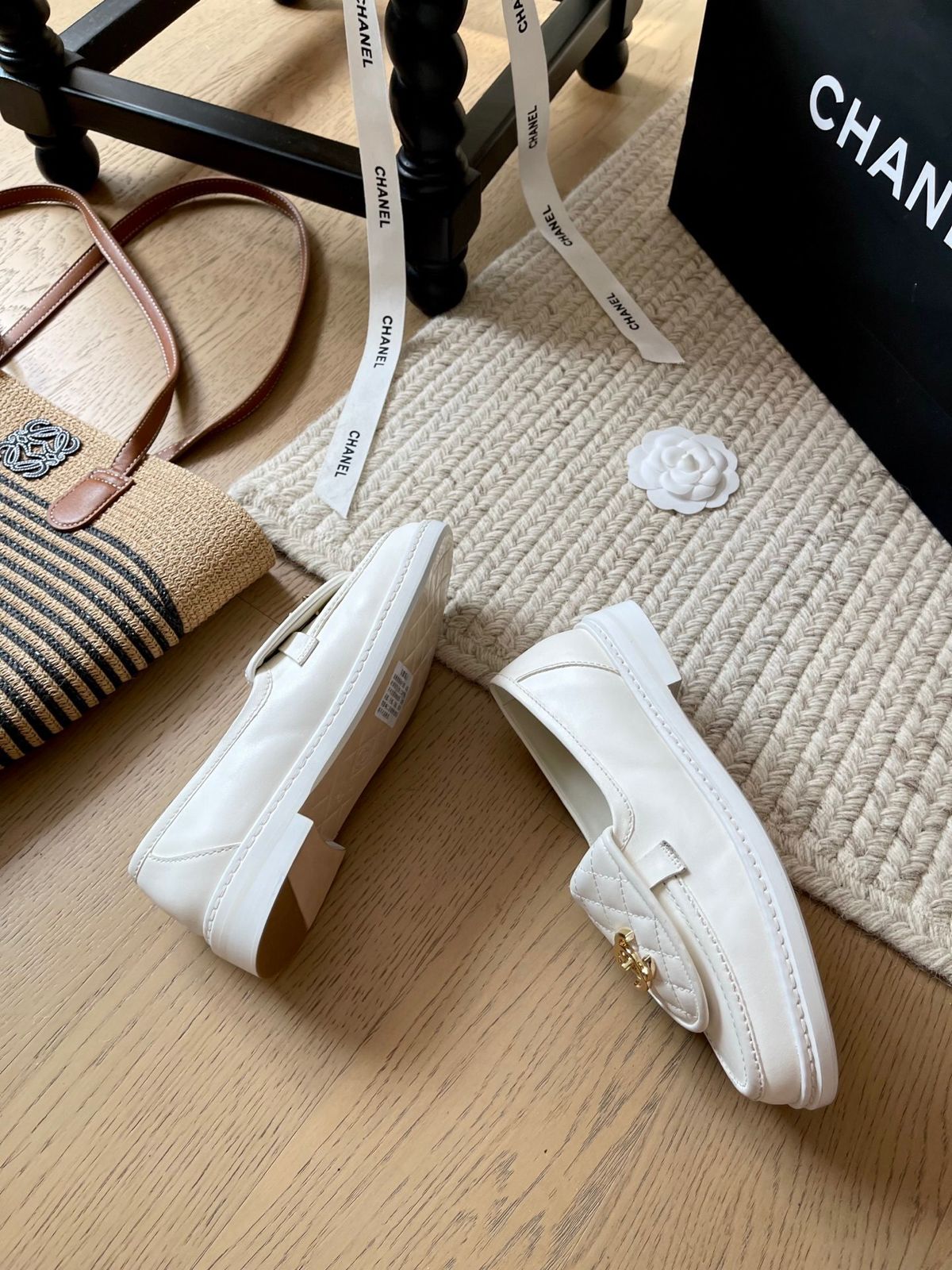 MOCASSIM CHANEL WHITE