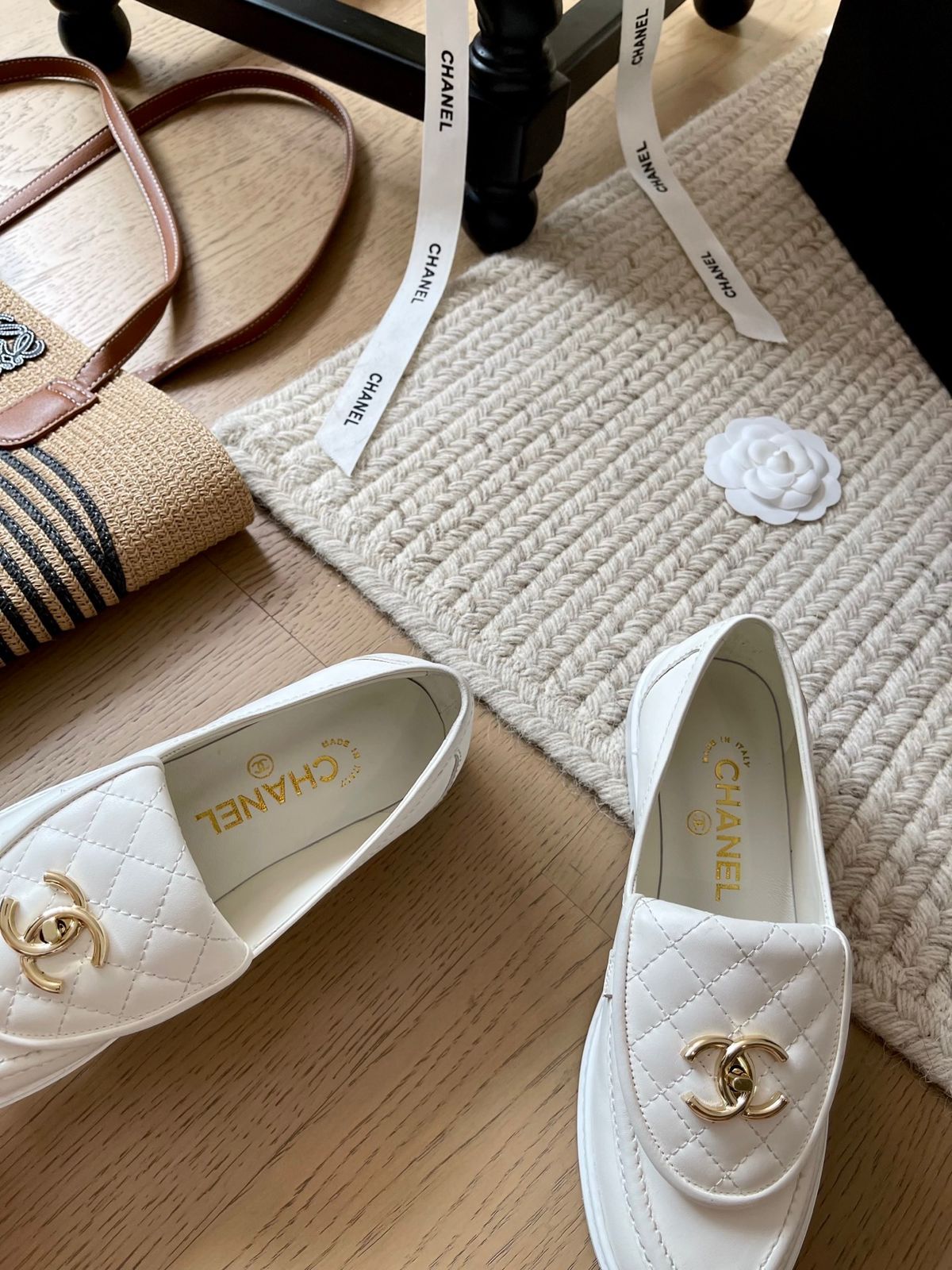 MOCASSIM CHANEL WHITE