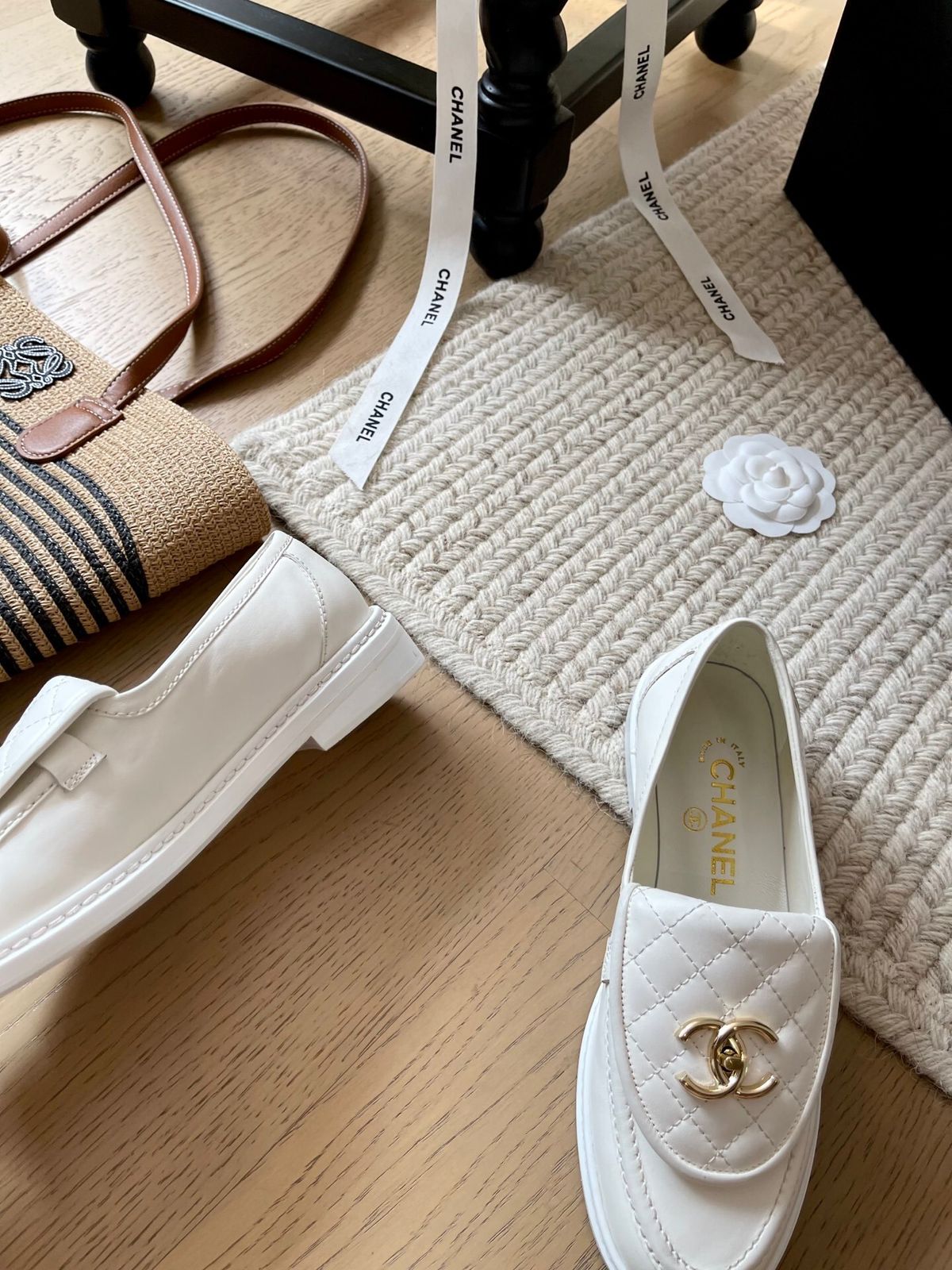 MOCASSIM CHANEL WHITE