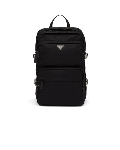 MOCHILA Prada  Black Re-nylon And Saffiano Leather Backpack
