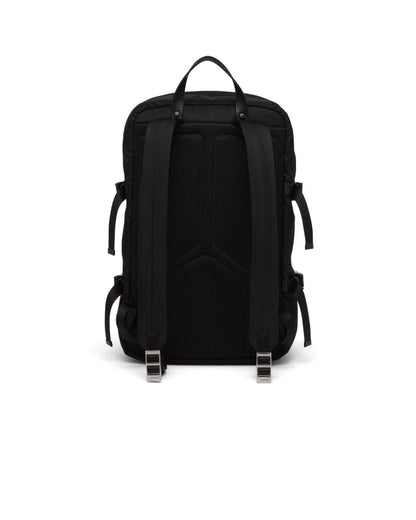 MOCHILA Prada  Black Re-nylon And Saffiano Leather Backpack