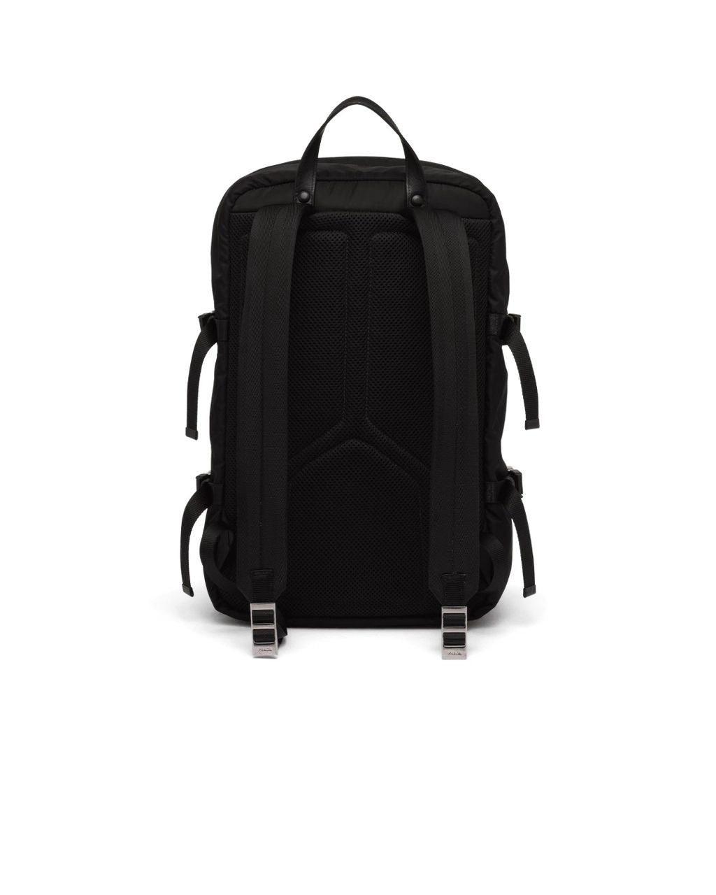 MOCHILA Prada  Black Re-nylon And Saffiano Leather Backpack