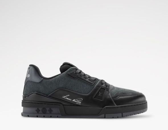 Tenis Louis Vuitton Trainer Low Noir Black