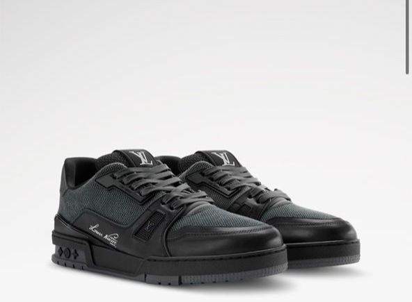 Tenis Louis Vuitton Trainer Low Noir Black