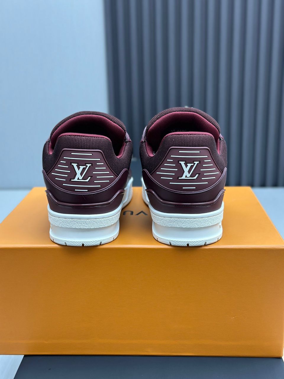 Tenis Louis Vuitton Trainer Low Signature Red