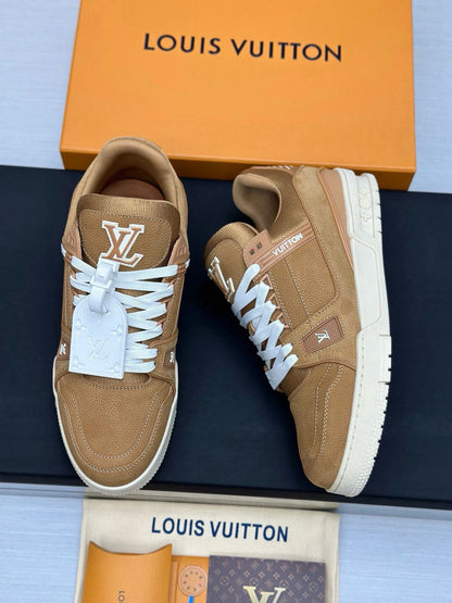 Tenis Louis Vuitton Trainer Low Beige