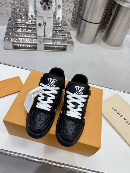 Trainer Black Embossed Monogram
