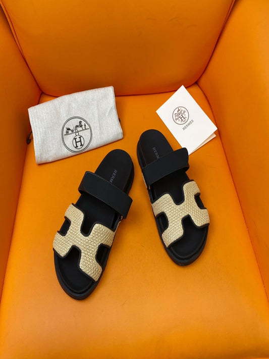 Hermes Chypre Sandal Black